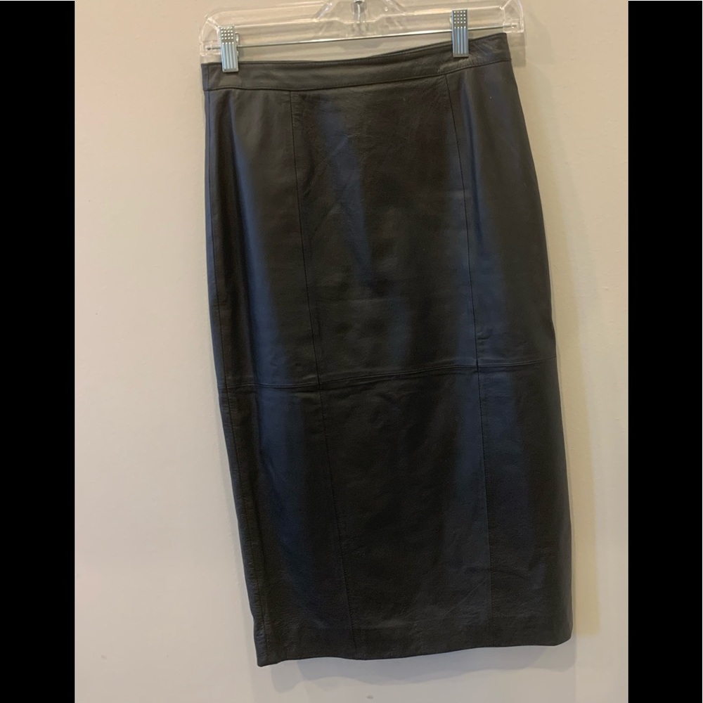 ASOS real leather pencil skirt